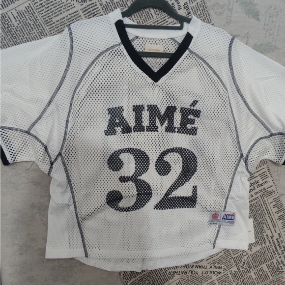 Aime Leon Dore Other - Aime Leon Dore White Mesh Jersey with Black Trim and Number 32